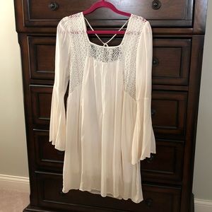 White dress with lace details